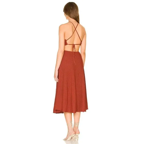 Cult Gaia Ottilia Knit Dress Clay Size L NWT - Picture 3 of 11